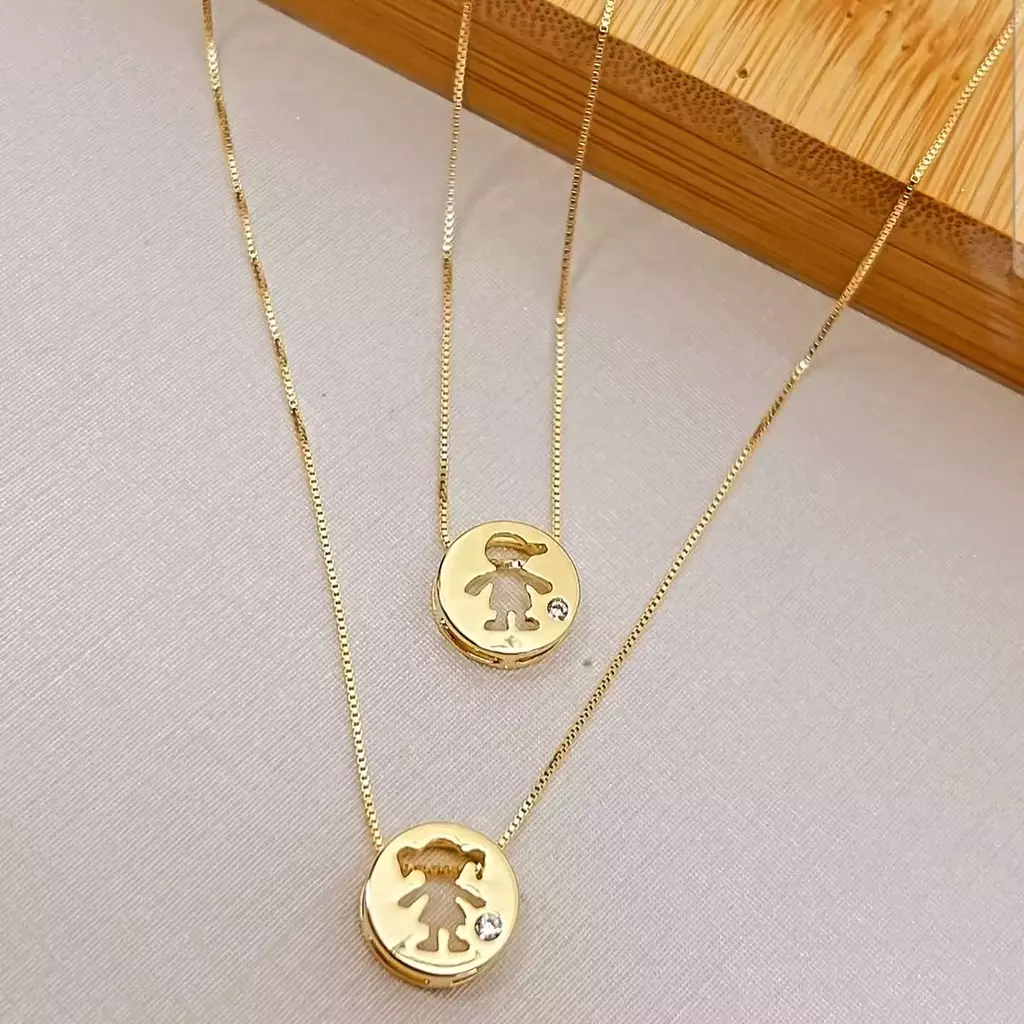 Colar medalha filhos