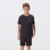 CONJUNTO INFANTIL HERING KIDS CAMISETA MM E BERMUDA MOLETINHO STREET PRETA - comprar online