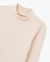 BLUSA INFANTIL DE MALHA RIBANA ML GOLA ALTA BEGE na internet