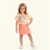 CONJUNTO INFANTIL CROPPED COM ESTAMPA EM GLITTER COM SHORT SAIA CANELADO - comprar online