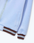JAQUETA INFANTIL BOMBER DE ZÍPER EM RETILÍNEA AZUL CLARO - Cubo Mágico Kids | Moda Infantil - Teen - Bebê