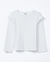 BLUSA INFANTIL DE MALHA RIBANA ML DE BABADINHO OFF WHITE na internet