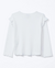 BLUSA INFANTIL DE MALHA RIBANA ML DE BABADINHO OFF WHITE - loja online