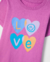 CONJUNTO INFANTIL HERING KIDS BLUSA MM E CALÇA LEGGING ROSA LOVE - loja online