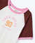 BLUSA CROPPED INFANTIL DE MALHA COLLEGE MANGA COLORIDA LOVE RULES 90 - Cubo Mágico Kids | Moda Infantil - Teen - Bebê