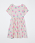 Imagem do VESTIDO INFANTIL HERING KIDS MALHA MANGUINHA FLOWERS BEGE