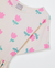 VESTIDO INFANTIL HERING KIDS MALHA MANGUINHA FLOWERS BEGE - loja online