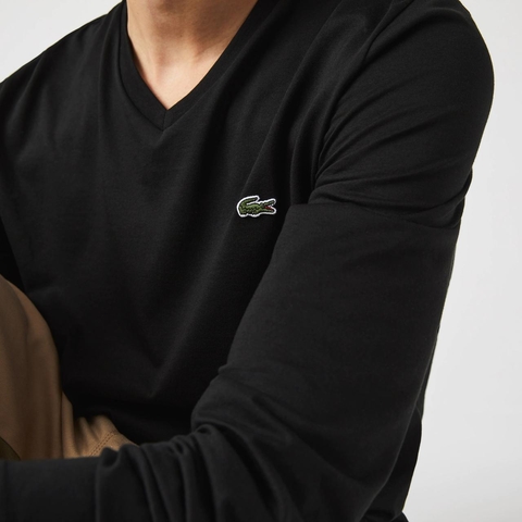 Remera T-shirt Jersey Pima Escote V Lacoste (7684)