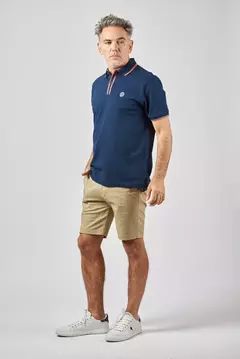 CHOMBA MANGA CORTA ALPHA ALGODON JAQUARD POLO OXFORD (9832) - Bugato shops