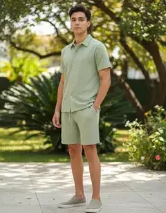 Conjunto Tramado Hombre Polo Buckingham (6210-6429) - comprar online