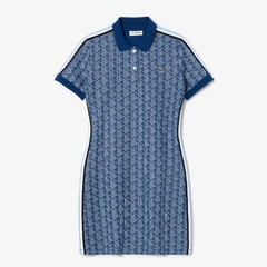 Vestido polo monograma jacquard corte slim LACOSTE (9771) en internet