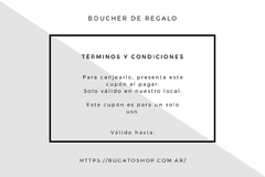 REGALA UNA GIFT CARD / Y NOSOTROS TE REGALAMOS $500 MAS !! - comprar online