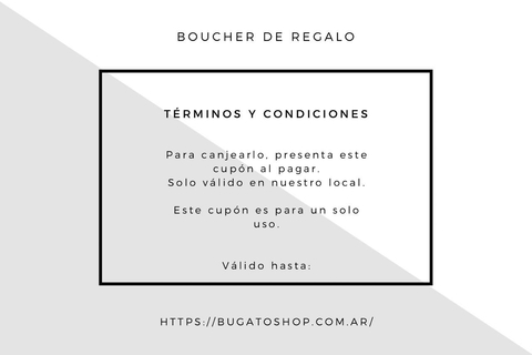 REGALA UNA GIFT CARD / Y NOSOTROS TE REGALAMOS $750 MAS !!