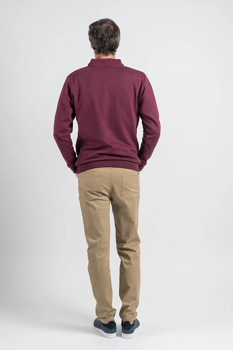 Buzo Harvey Media Polera C/cierre Oxford Polo Club (7998)