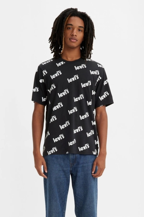 SS RELAXED FIT TEE "ALL OVER POSTER LOGO" LEVIS (9356)
