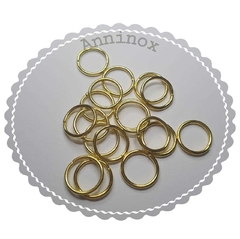 ARGOLA 9MM ALUMÍNIO DOURADA (100 UNIDADES) - comprar online