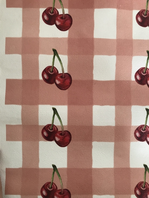 Papel de parede estampa “Cerejinha”