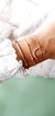 Pulsera Bolitas cadena colita de topo
