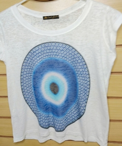 tshirt devorê olho grego - Ingridstorch