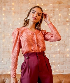 camisa chique rosê