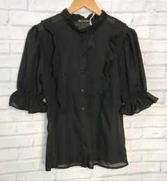 blusa romance preta m - Ingridstorch