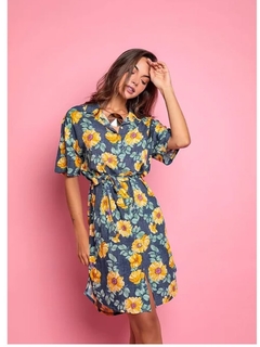 chamise floral em viscose - Ingridstorch