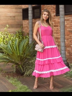 vestido ana clara pink