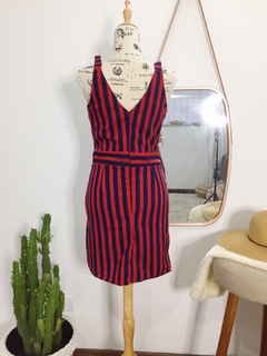 vestido listras curto na internet