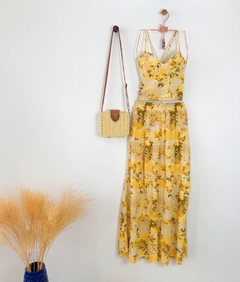 CONJUNTO ESTAMPADO SAIA AMARELA na internet
