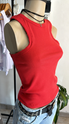Musculosa Morley cuello Americano