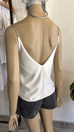 Blusita Seda con bretel de Strass - tienda online