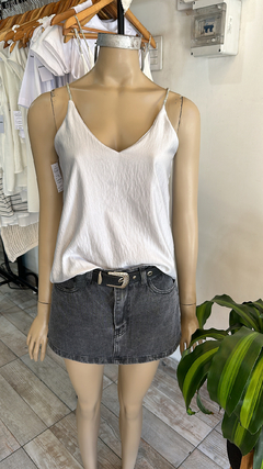 Blusita Seda con bretel de Strass - comprar online