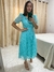 Vestido godê mídi em tule Verde Tiffanny Laura moda Evangélica - comprar online