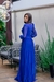 Vestido Longo em Tule Azul Royal Camila Moda Evangélica - comprar online