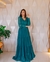 Vestido Longo em Tule Verde Esmeralda Camila moda evangelica. - comprar online