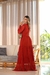 Vestido Longo em Tule Terracota Camila moda evangelica - comprar online