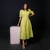 Vestido Max Midi em Lese de Algodão Mariane Verde Lima Moda Evangelica