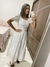 Vestido Max Midi em Lese de Algodão Marina Branco Moda Evangelica - comprar online