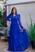 Vestido Longo em Tule Azul Royal Camila Moda Evangélica