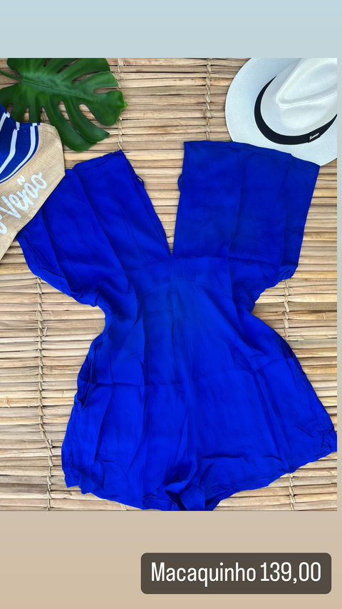 Macaquinho Jeri. Disponível Nas Cores Azul e Pink