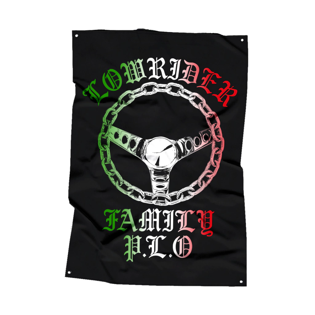 Lowrider Family - Flag With Eyelets 70cm X 1m