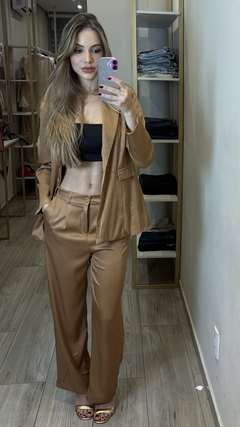 conjunto blazer + calca nude - Thália Lima Store