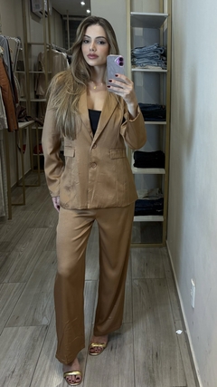 conjunto blazer + calca nude - comprar online