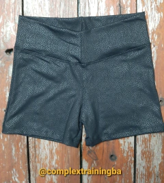 Calza corta Relieve Negra