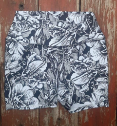 Calza corta "flores"