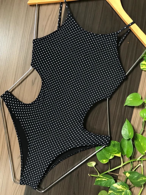 Maiô engana mamãe - Poá preto