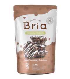 Galletitas de Doble Chocolate y Arándanos x70gr BRIA