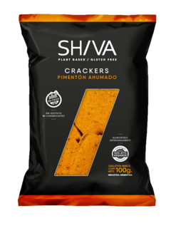 Crackers de Pimentón Ahumado x100gr SHIVA