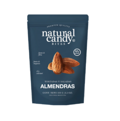 Snacks de Almendras Tostadas y Saladas x200gr NATURAL CANDY