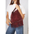 Imagen de TOTE BOHO CHIC bordo